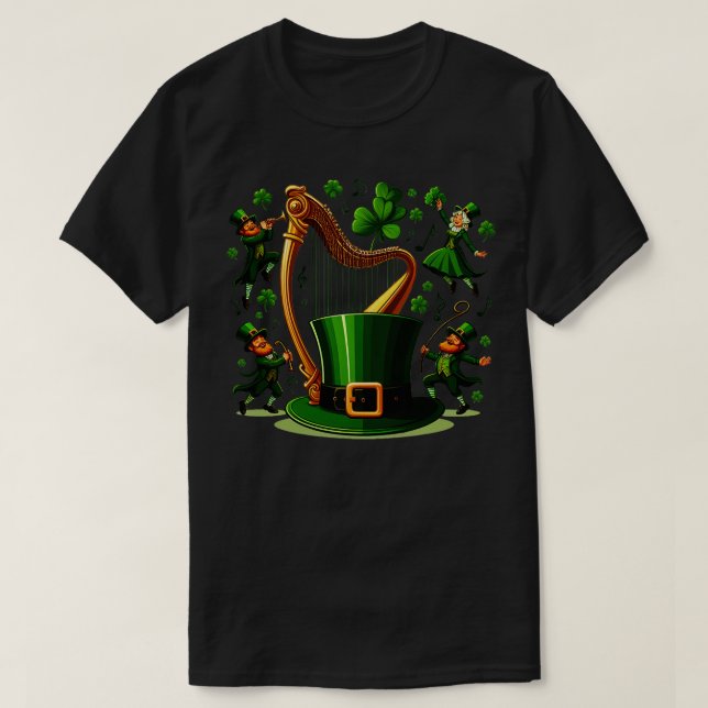 Camiseta Harp Irlandês 7 (Frente do Design)