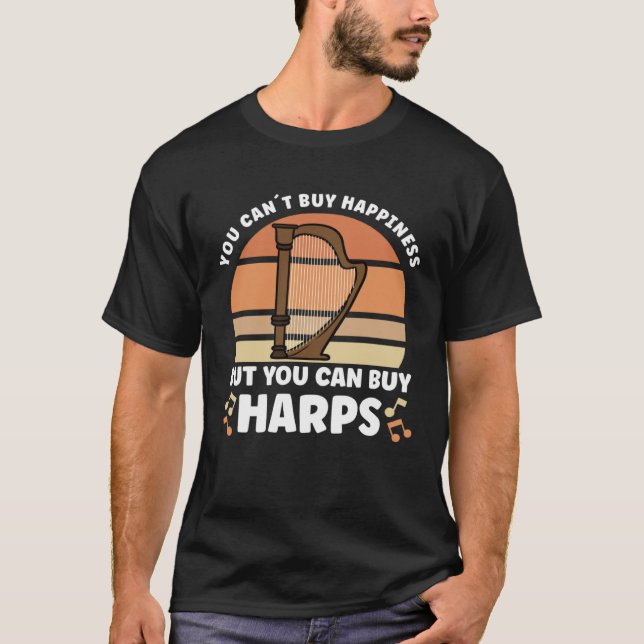 Camiseta Harp Music Instrument Harp Teacher (Frente)
