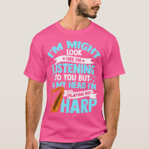 Camiseta Harp Pedals Harpist Strums