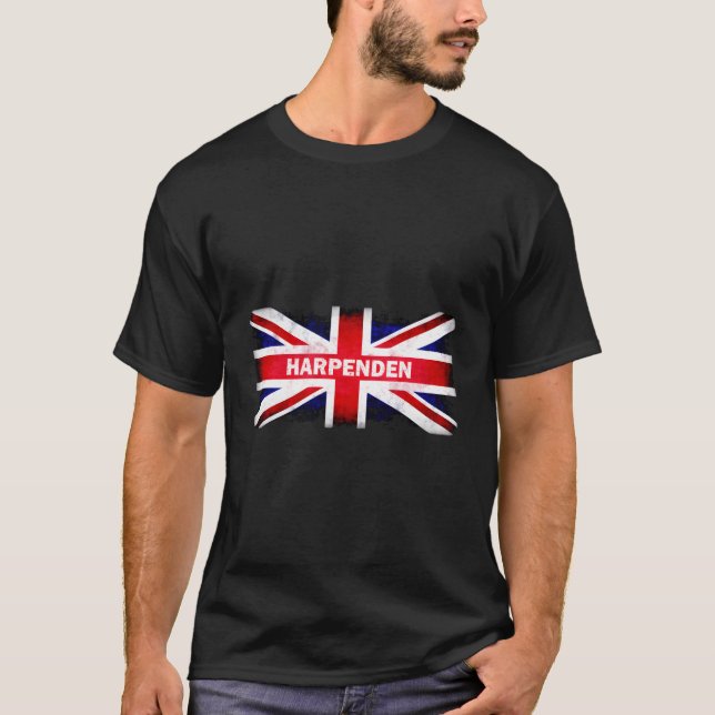 Camiseta Harpenden Uk British Flag (Frente)