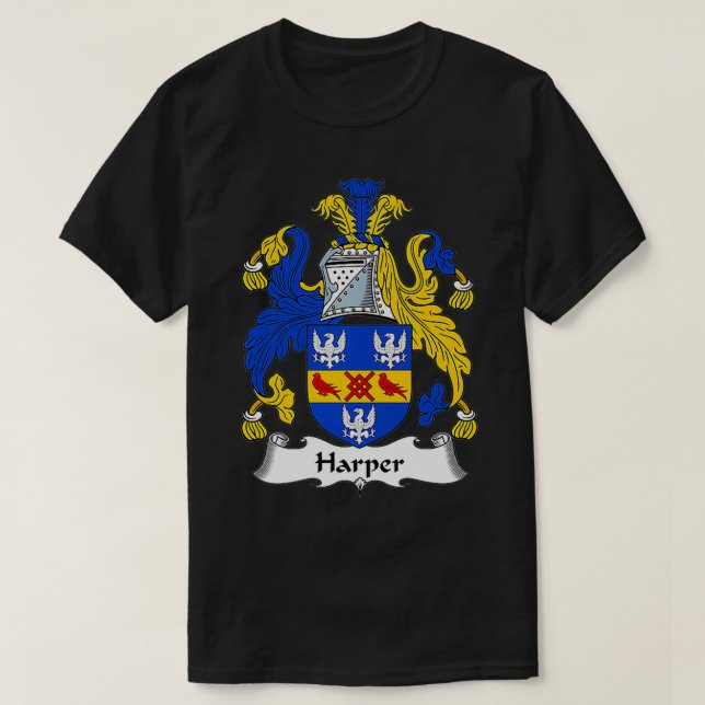 Camiseta Harper Coat of Arms  Family Crest 60th  (Frente do Design)