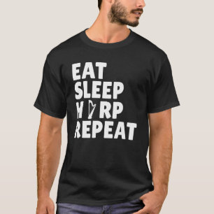 Camiseta Harpist Coma Adormecer Repetidamente Harp Player
