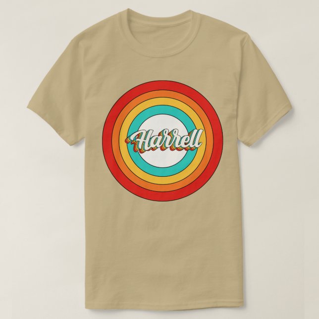 Camiseta Harrell Name Shirt Vintage Harrell Circle (Frente do Design)
