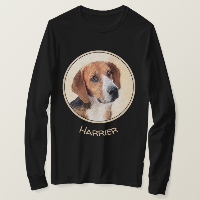 Camiseta Harrier Painting (Pintura de Cachorro Original) (Frente do Design)