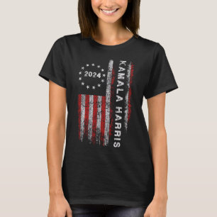 Camiseta Harris 2024 American Flag Kamaka Apoiador 1