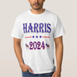 Camiseta Harris 2024 Pres Democrat Donkeys USA Unisex Value