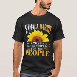 Camiseta Harris 2024 Salva Democracia Para As Pessoas Sunfl