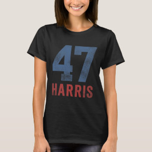 Camiseta Harris 47 Primeira Mulher Presidente Para Meninas