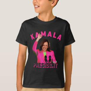 Camiseta Harris Aka Para O Presidente 47 Vírgula Rosa La 20