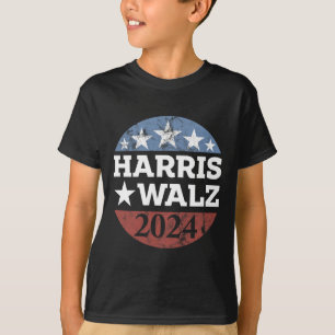 Camiseta Harris &amp; Tim Walz Para A Campanha Do President