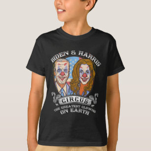 Camiseta Harris Circus Maiores Palhaços Na Terra Anti-Biden