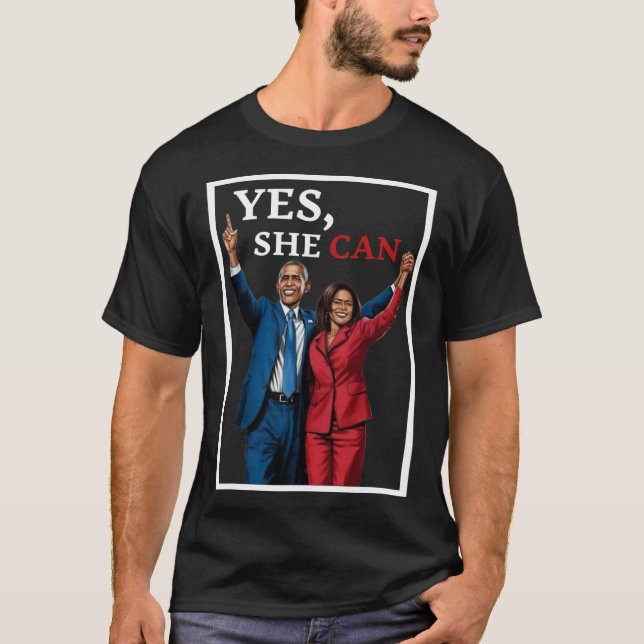 Camiseta Harris E Barack Obama Na Frente, Eleições 2024 (Frente)