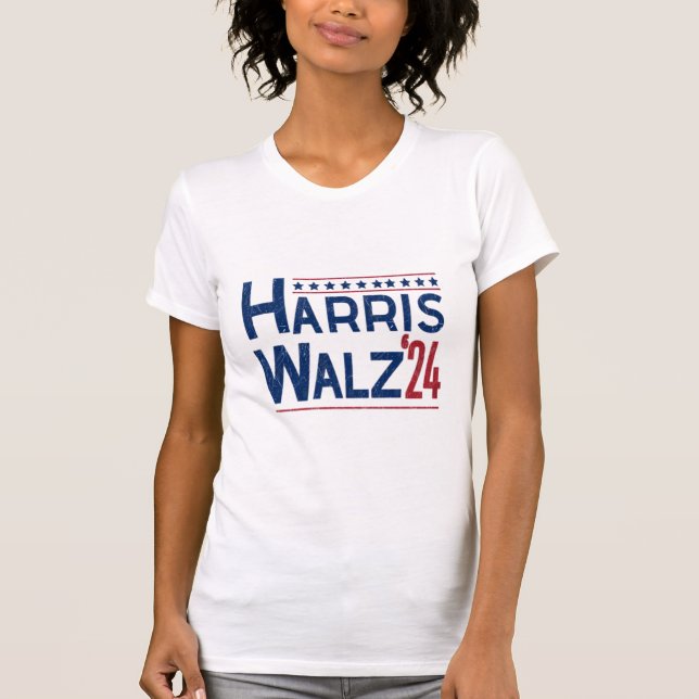 Camiseta Harris e Walz 2024 Eleitoral Pairing (Frente)