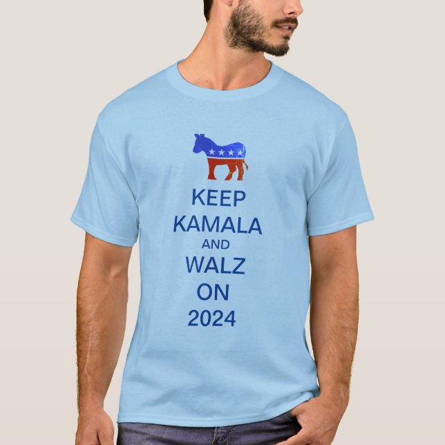 Camiseta Harris e Walz 2024 T-shirt (Frente)