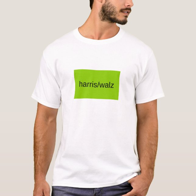 Camiseta Harris e walz Verão de 2024 residências verdes (Frente)