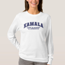 Camiseta Harris Kamala 2024 Esperança Está Voltando