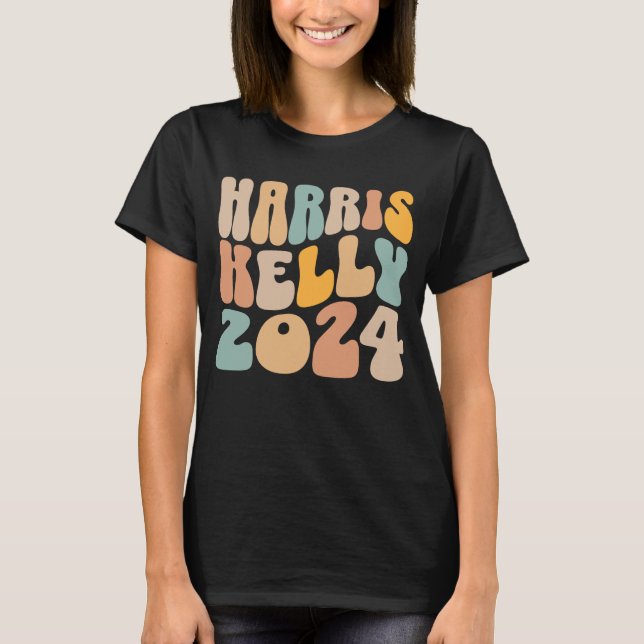 Camiseta Harris Kelly 2024 Trendy Wavy Boho (Frente)