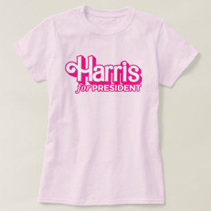 Camiseta Harris para o Presidente Pink Style