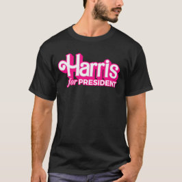 Camiseta Harris para o Presidente Pink Style