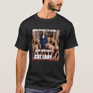 Camiseta Harris Que Quer Brincar Com A Boa Gata T