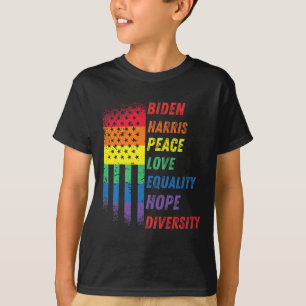 Camiseta Harris Rainbow American Flag Novelty Tee Inaugurat