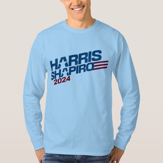 Camiseta Harris Shapiro 2024 Stars and Stripes Patriotic (Frente)