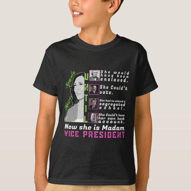 Camiseta Harris T Shirt - Kamala Harris Vp - História Negra (Frente)