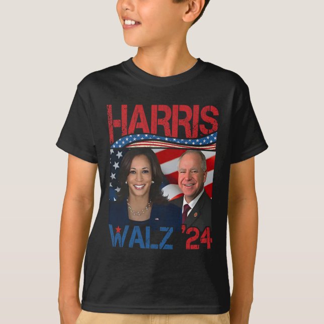 Camiseta Harris Tim Walz Waltz 3 (Frente)