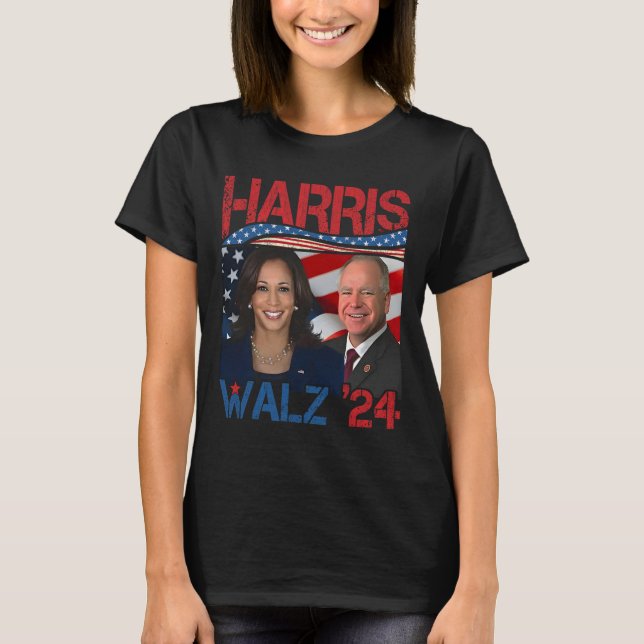 Camiseta Harris Tim Walz Waltz 3 (Frente)