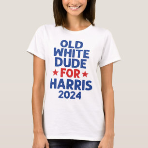 Camiseta Harris Velhas Brancas Para Harris Homens Engraçado