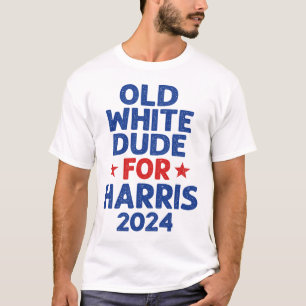Camiseta Harris Velhas Brancas Para Harris Homens Engraçado