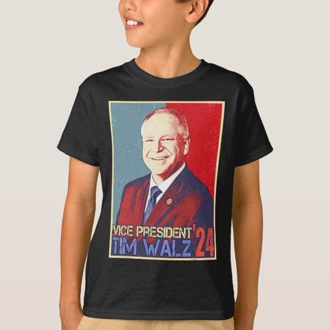Camiseta Harris Vice-presidente Tim Walz Waltz Eleição 2024 (Frente)