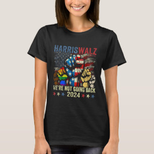 Camiseta Harris W pelo presidente 2024 Não vamos voltar