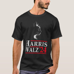 Camiseta Harris Waltz 2024 Gato engraçado Voto para Kamala