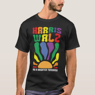 Camiseta Harris Waltz para um amanhã brilhante Kamala LGBT