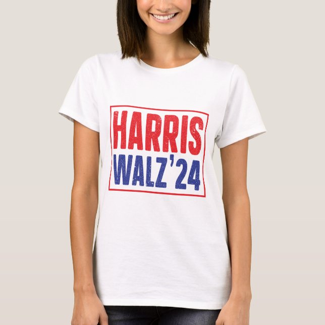 Camiseta Harris Walz 2024 - Campanha Negrito (Frente)