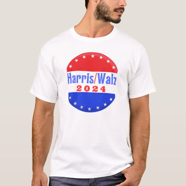 Camiseta Harris Walz 2024 Eleição do Partido Democrata (Frente)