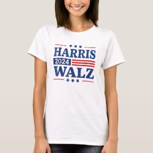 Camiseta Harris Walz 2024 Eleição Kamala Harris Tim Waltz