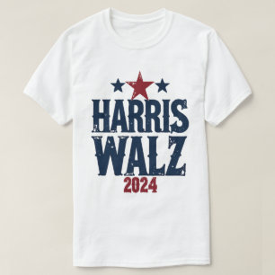 Camiseta Harris Walz 2024 Eleição Kamala Harris Tim Waltz