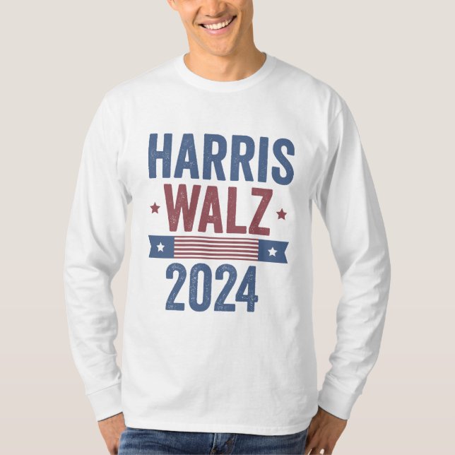 Camiseta Harris Walz 2024 Eleição Kamala Tim Waltz América (Frente)