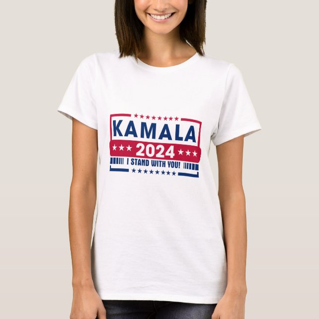 Camiseta Harris Walz 2024 Eleição Patriótica (Frente)