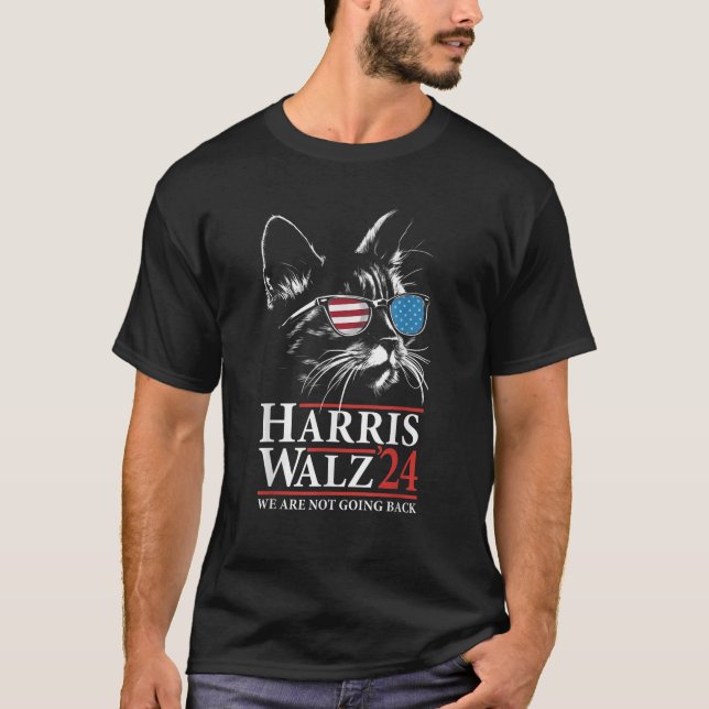 Camiseta Harris Walz 2024 Eleição Que Não Vamos Voltar Di (Frente)