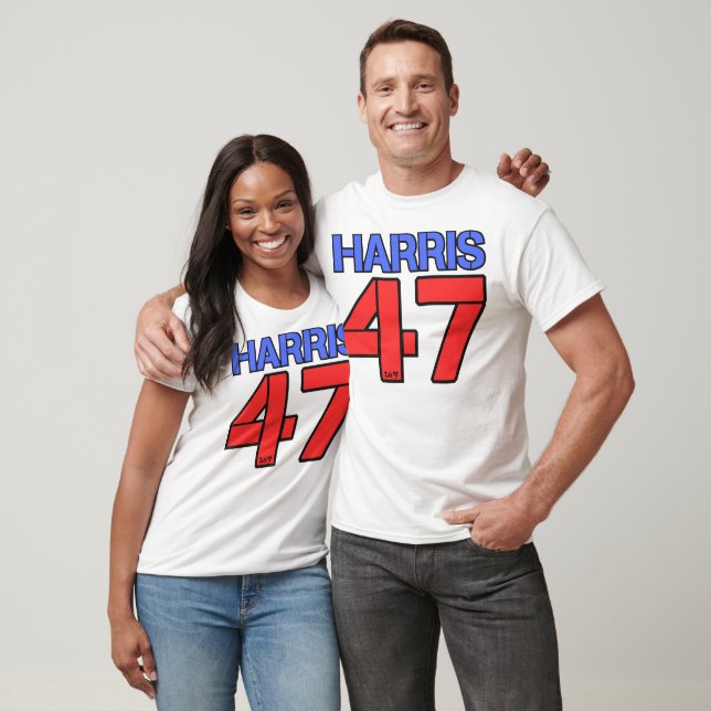 CAMISETA HARRIS-WALZ 2024 ELEIÇÕES NOS EUA DEMOCRATAS (Unissex)