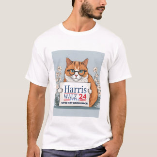 Camiseta Harris Walz 2024 Kamala cat