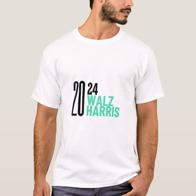 Camiseta harris walz 2024 kamala para t-shirts (Frente)