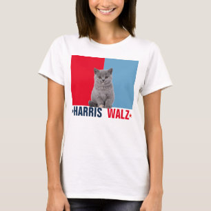 Camiseta Harris Walz 2024 Obviamente Vermelho Azul