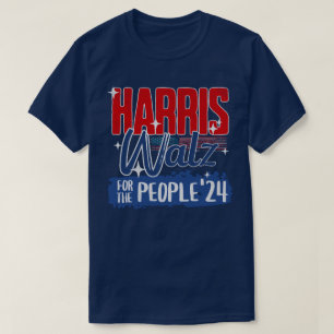 Camiseta Harris Walz 2024 para o democrata eleitoral Pessoa