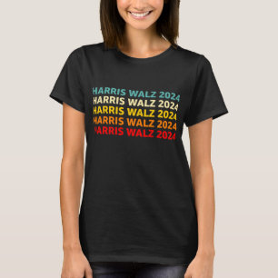 Camiseta Harris Walz 2024 US Flag