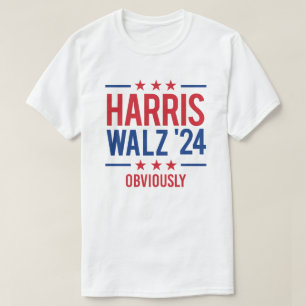 Camiseta Harris Walz 24 - Obviamente