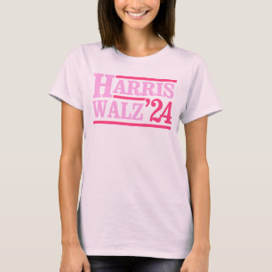 Camiseta Harris Walz '24 rosa